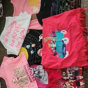 Bundle of Girl's Summer Tees and Tanks Sz 10-12